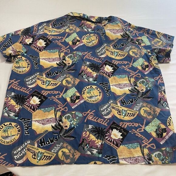 Hilo Hattie Y2K Vintage Hawaii Hawaiian 80s Short Sleeve Button Up Shirt Size XL - Picture 6 of 7